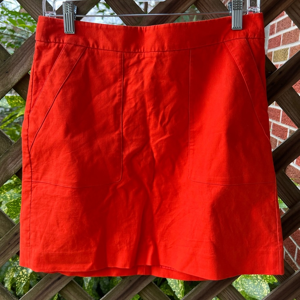 Ann Taylor orange skirt